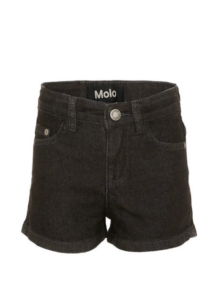  Molo Logo-patch Belt-loop Shorts - Black 