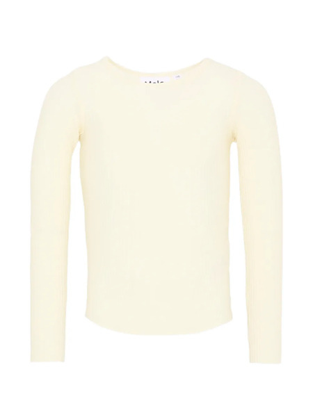  Molo Long-sleeve Ribbed T-shirt - Neutrals 