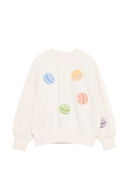  Molo Marge Macaron-embellished Sweatshirt - Neutrals 