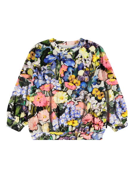  Molo Marika Floral-print Sweatshirt - Black 
