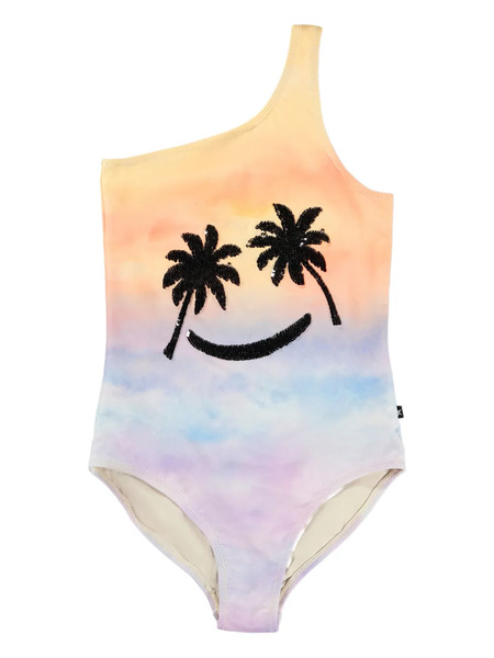  Molo Nai Sequin-embellished Palm-tree Swimsuit - Purple 