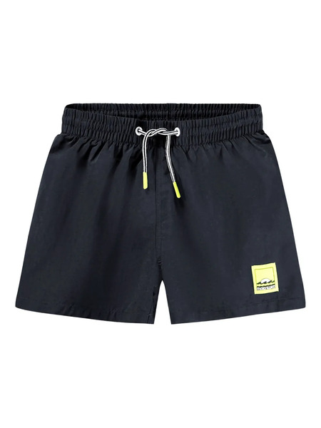  Molo Niko Solid Drawstring-waist Swim Shorts - Black 