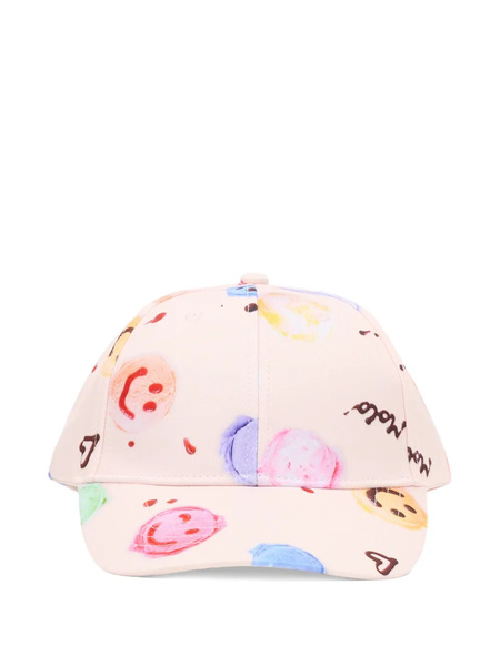  Molo Printed Peak Cap - Pink 