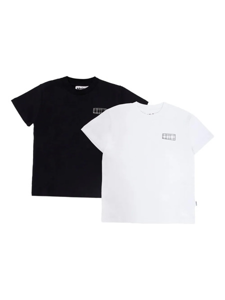  Molo Printed T-shirts (pack Of Two) - Black 