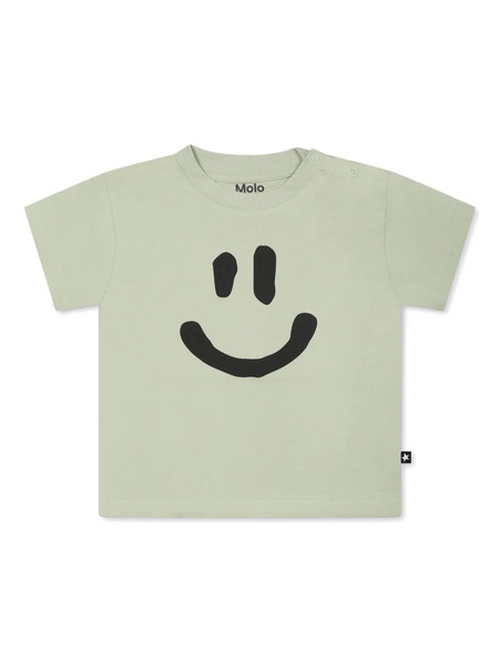  Molo Smile-face Print T-shirt - Green 