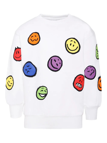  Molo Smiley-face Sweatshirt - White 