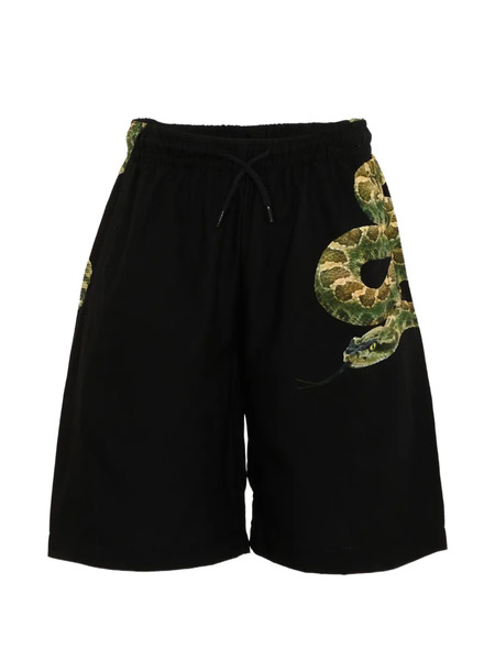  Molo Snake Print Shorts - Black 