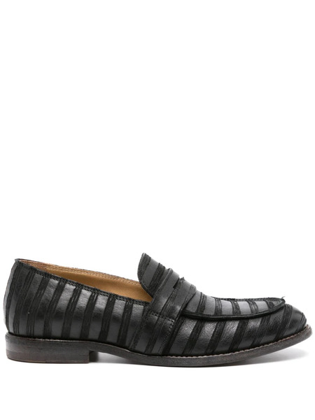  Moma Denver Leather Loafers - Black 