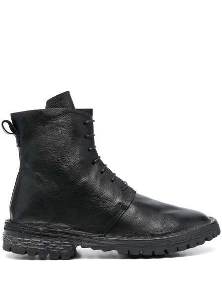  Moma 35mm Lace-up Ankle Boots - Black 