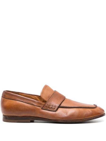  Moma Strap-detail Leather Loafers - Brown 