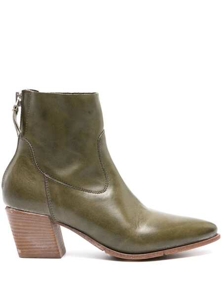  Moma Triumph Leather Boots - Green 