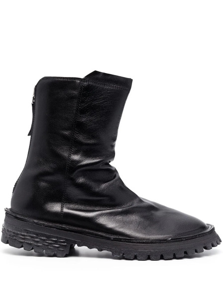  Moma Tronchetto Leather Ankle Boots - Black 