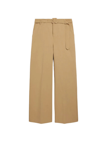 Momoni Belted Straight Leg Trousers - Neutrals 