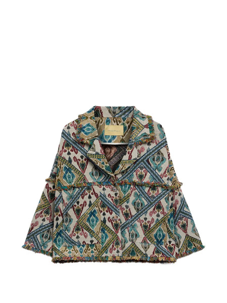  Momoni Cantadora Fringed Woven Jacket - Neutrals 
