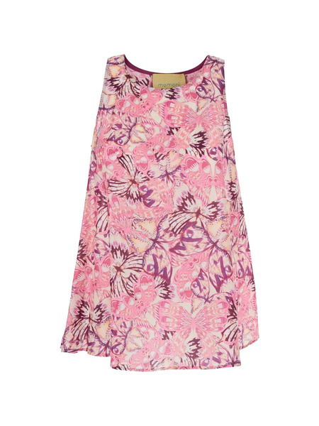  Momoni Floral Print Top - Pink 