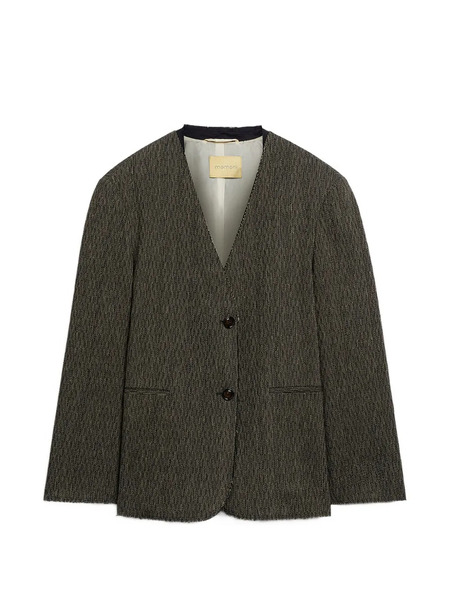  Momoni Mary Micro-pinstripe Jacket - Brown 