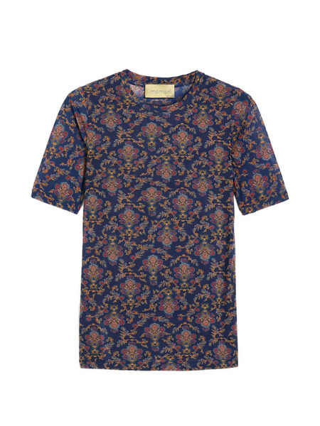  Momoni Mirage Crew-neck T-shirt - Blue 