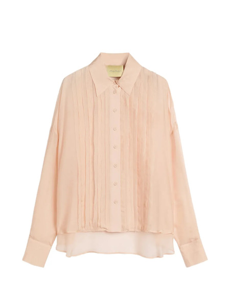  Momoni Raw Cut Bib Shirt - Pink 