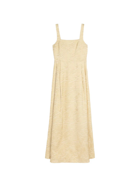  Momoni Sonora Jacquard Square-neck Dress - Neutrals 