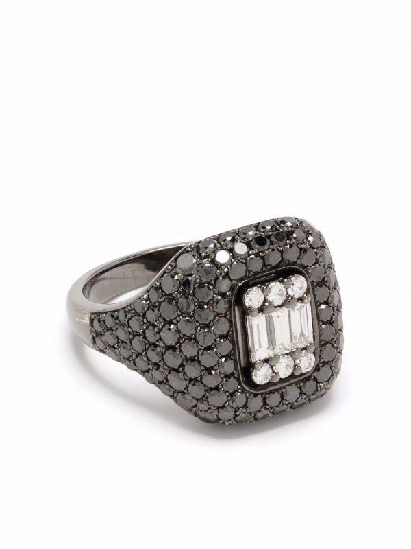  Monan 14kt White Gold Diamond Ring - Silver 