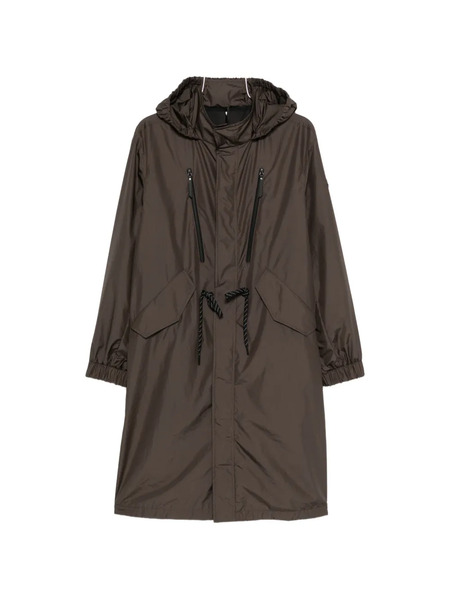 Moncler Aliso Hooded Zip Parka - Brown 