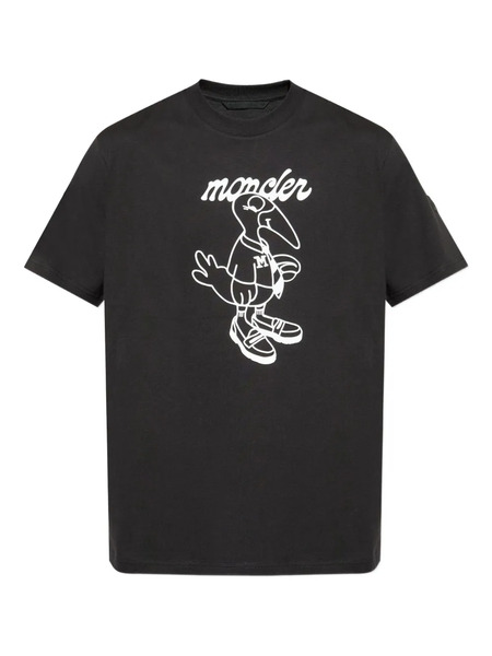  Moncler Bird-print T-shirt - Black 