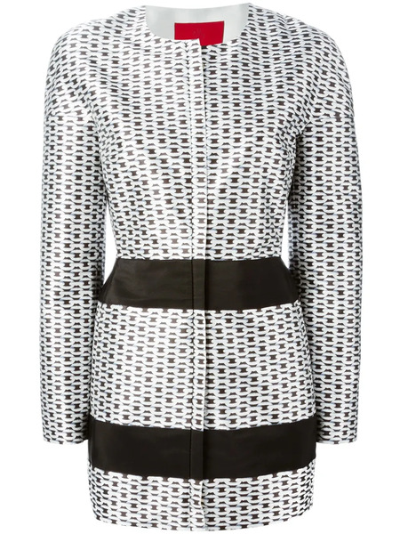  Moncler Chain Print Coat - Black 
