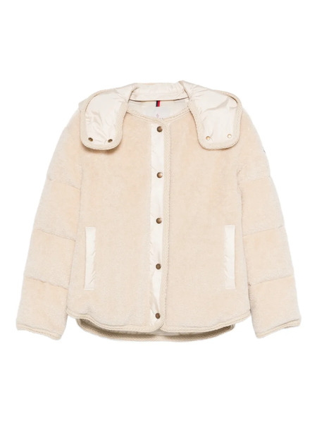  Moncler Ciboulette Button Hooded Jacket - Neutrals 