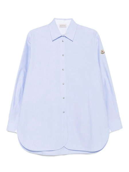  Moncler Cotton Button-fastening Shirt - Blue 