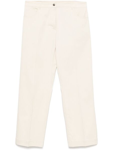  Moncler Cotton Gabardine Trousers - Neutrals 