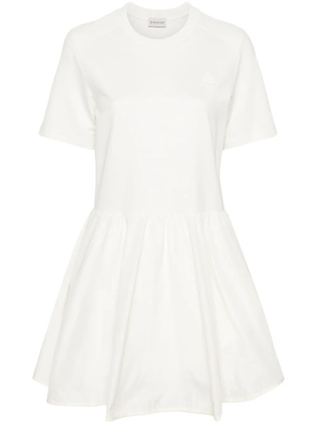  Moncler Cotton Mini Dress - Neutrals 