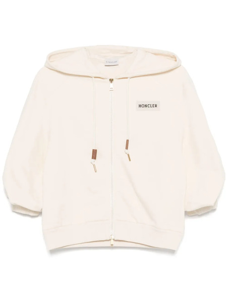  Moncler Cotton Zip-up Hoodie - Neutrals 