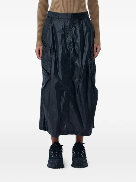  Moncler Crinkled-effect Cargo Skirt - Black 