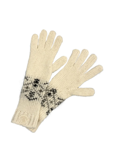  Moncler Crystal-embellished Gloves - Neutrals 