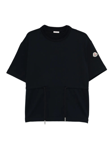  Moncler Drawstring-waist T-shirt - Blue 