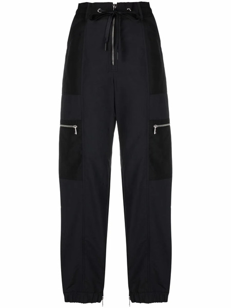  Moncler Drawstring Zip Trousers - Black 