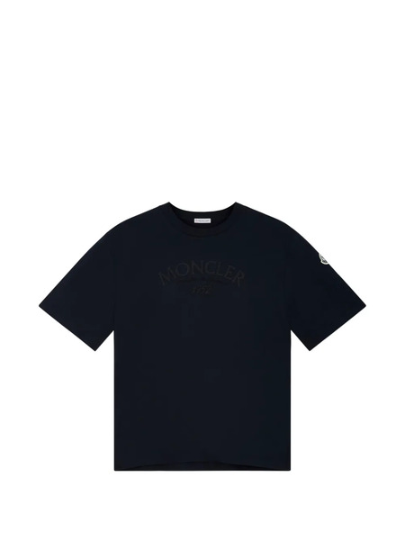  Moncler Embroidered-logo T-shirt - Blue 