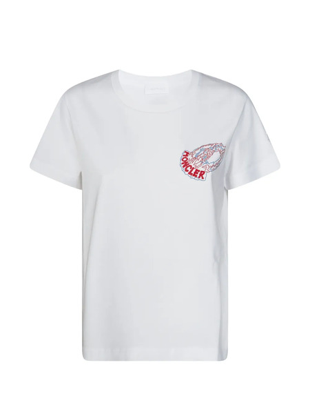  Moncler Embroidered T-shirt - White 