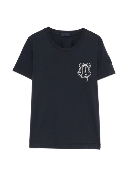  Moncler Embroidery T-shirt - Blue 