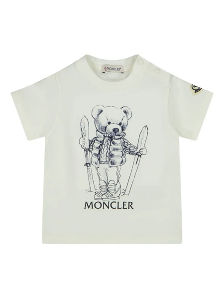  Moncler Enfant Bear-graphic T-shirt - Neutrals 