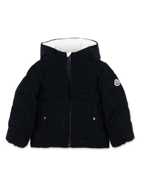  Moncler Enfant Cainan Logo-embroidered Padded Jacket - Black 