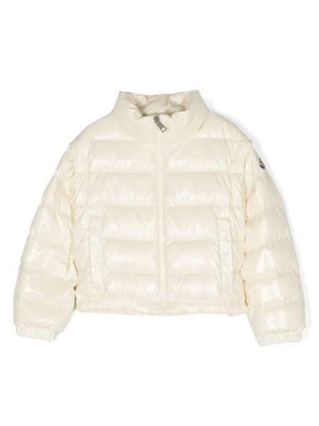  Moncler Enfant Convertible Padded Jacket - White 