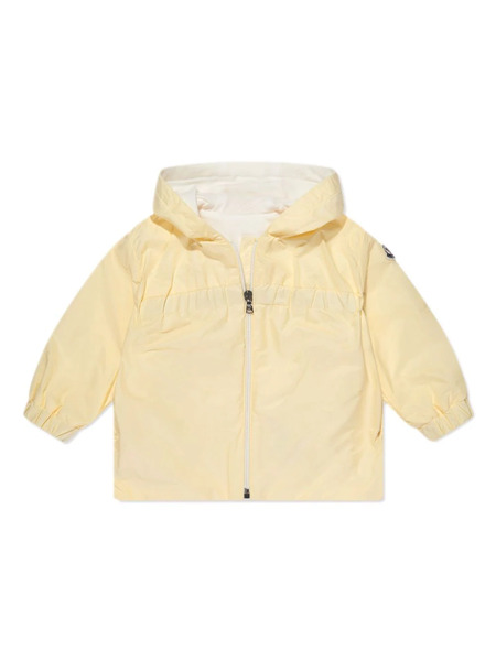  Moncler Enfant Cotton Hooded Raincoat - Yellow 