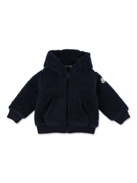  Moncler Enfant Eco Fur Jacket - Blue 