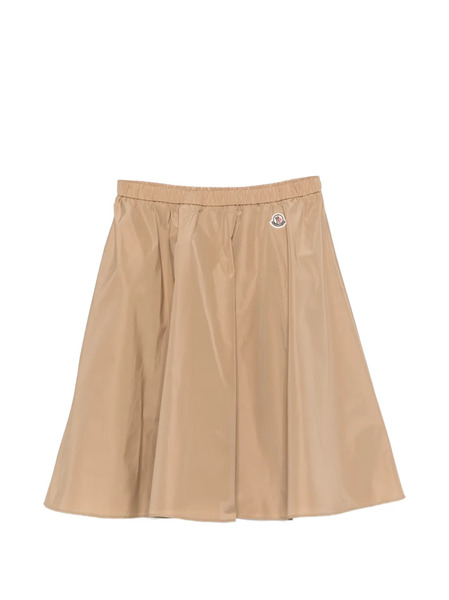  Moncler Enfant Elasticated Logo-detail Skirt - Neutrals 