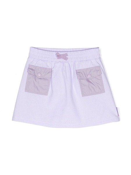  Moncler Enfant Elasticated-waist Cotton Skirt - Purple 