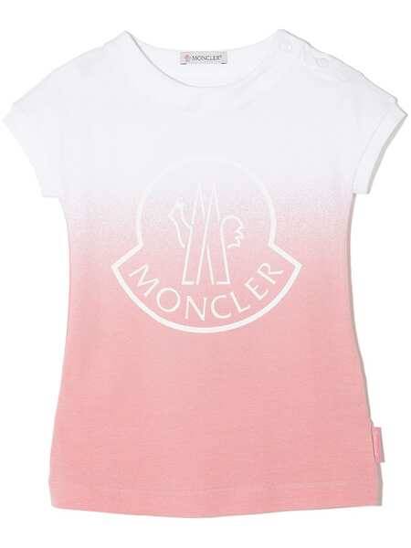  Moncler Enfant Gradient-effect T-shirt Dress - White 