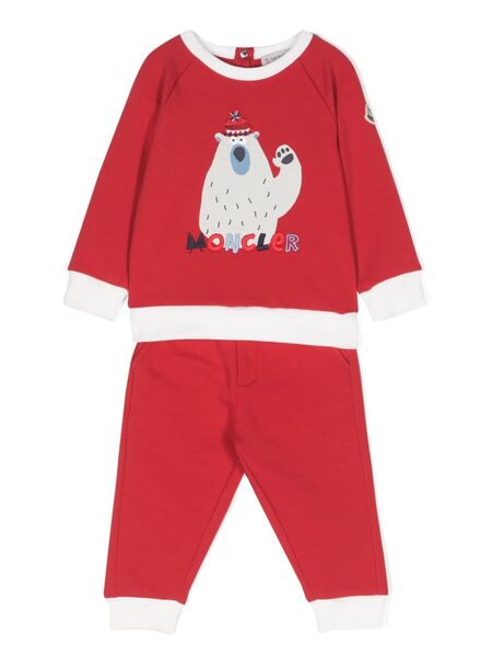  Moncler Enfant Graphic-print Tracksuit - Red 