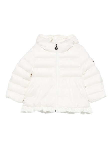  Moncler Enfant Hooded Padded Coat - White 