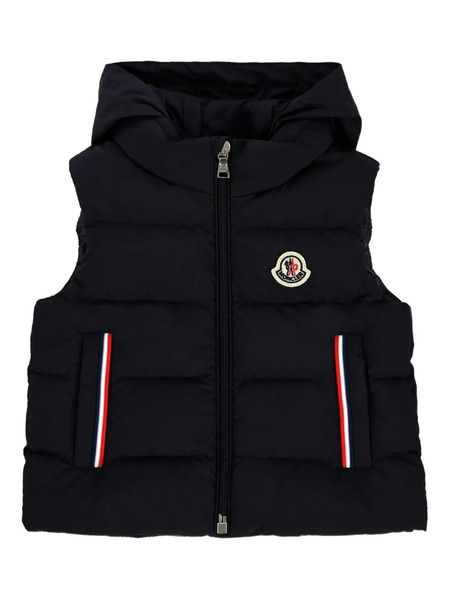  Moncler Enfant Hooded Quilted Gilet - Blue 